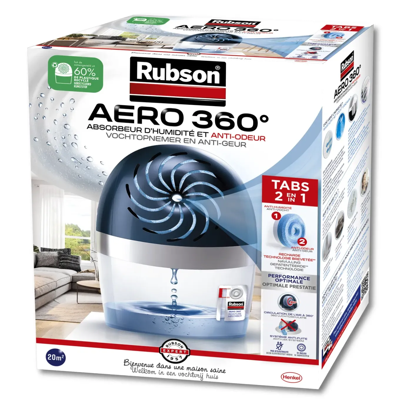Rubson vochtopnemer Aero 360 40m² 900gr