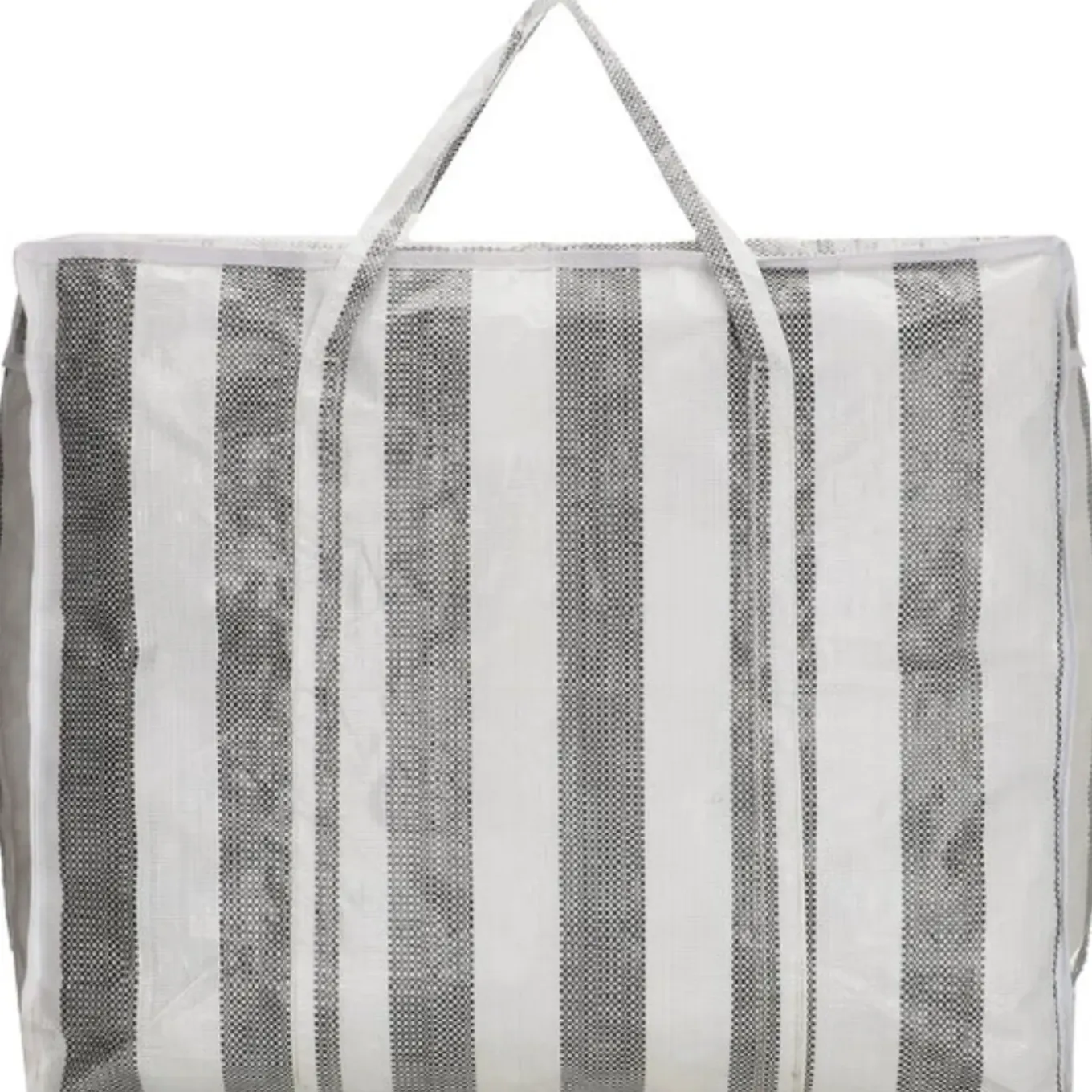 Run Away Basics Boodschappentas 83,5 Liter Zwart Wit Met Verstevigde Bodem