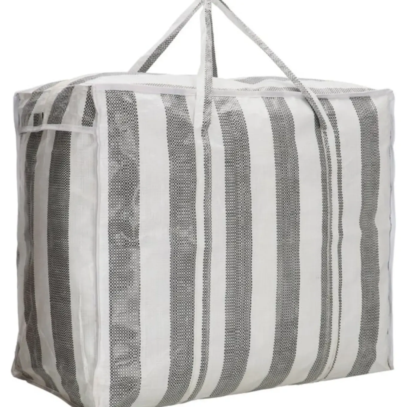 Run Away Basics Boodschappentas 83,5 Liter Zwart Wit Met Verstevigde Bodem