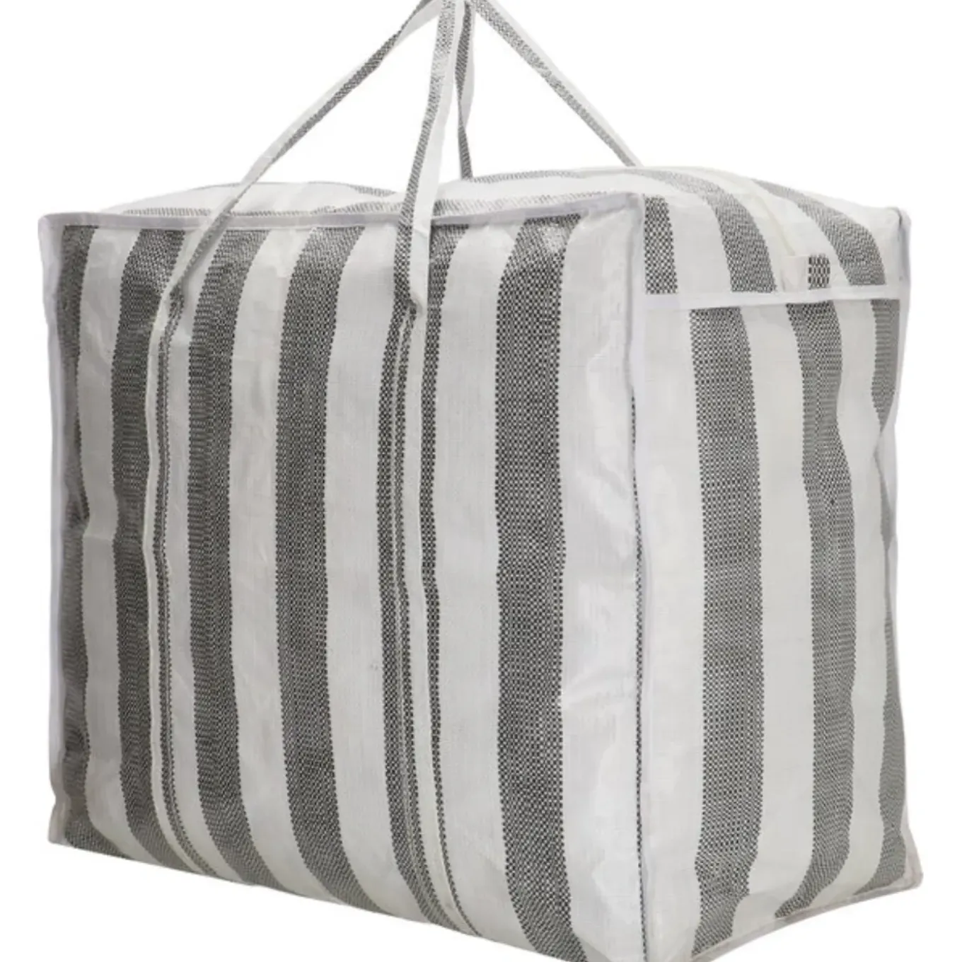 Run Away Basics Boodschappentas 83,5 Liter Zwart Wit Met Verstevigde Bodem