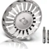 Waterval RVS Korfplug Afvoerplug Keuken - Geen Verstopping – Spoelbak zeef - Afvoerstopper - Korfplug 80mm