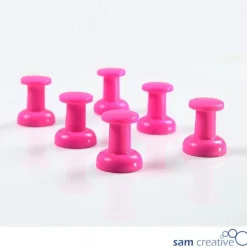 Sam Creative Magnetische Prikbord Pins Jumbo (6st) Roze