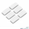 Sam Creative Set Rechthoekige Magneten 12x24mm Wit (6 Stuks)