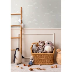 Sanders & Sanders Behang Wolkjes Beige En Wit - 53 Cm X 10 M - 640461