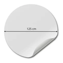 Sanders & Sanders Zelfklevende Behangcirkel Landschap Zwart Wit - Diam. 125 Cm - 611793