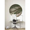 Sanders & Sanders Zelfklevende Behangcirkel Koper Bruin En Groen - Diam. 125 Cm - 611766