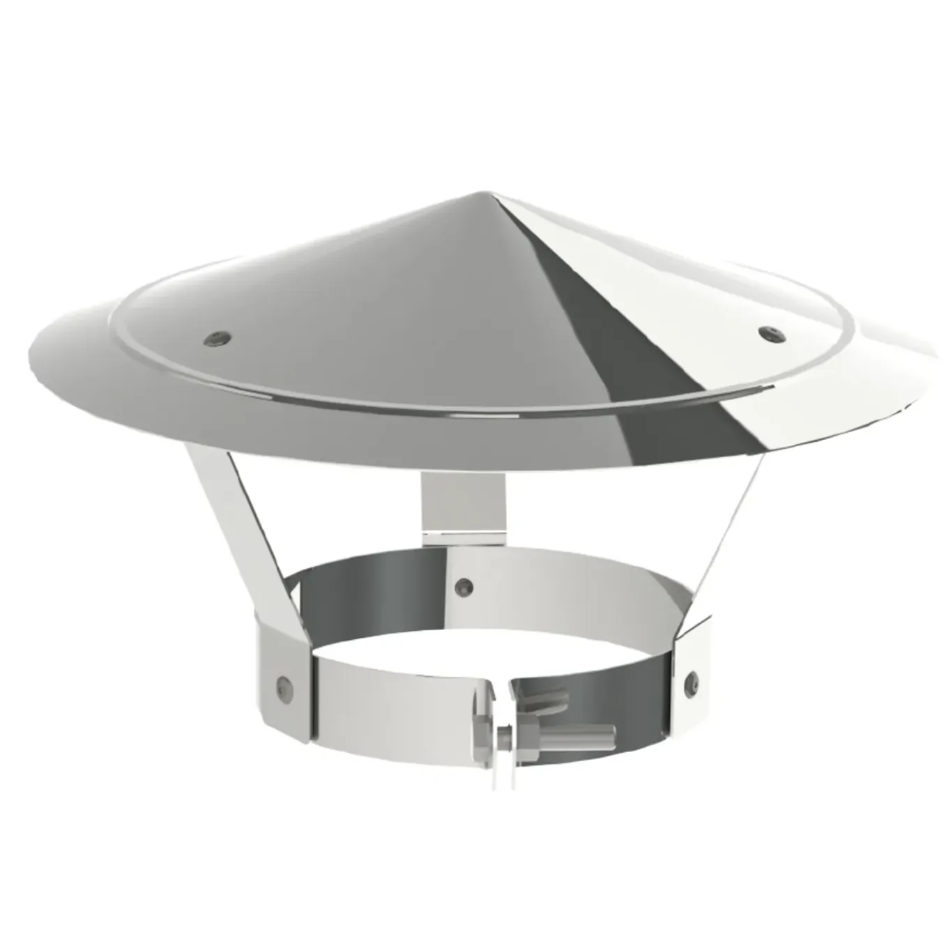 Saninstal kap 125mm RVS