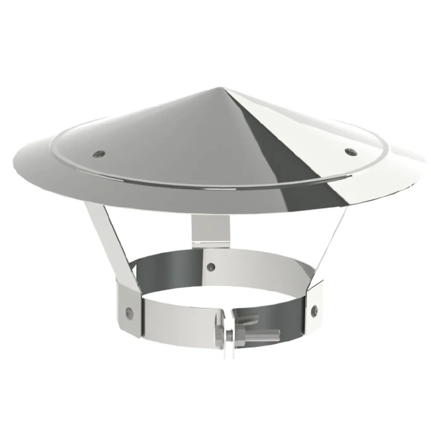 Saninstal kap Ø180mm RVS