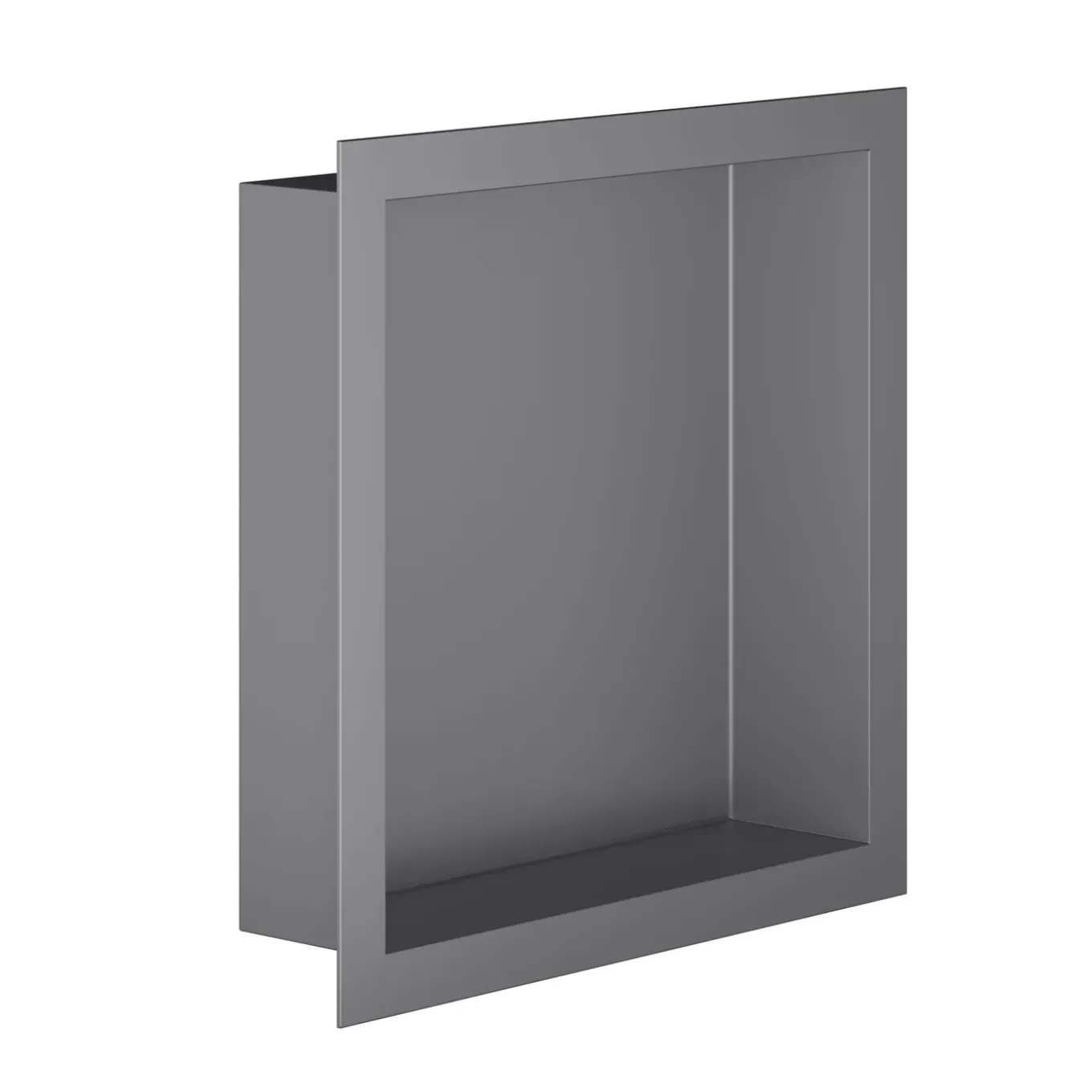 SaniSupreme Inbouwnis badkamer douche Gunmetal Grijs 30,5 x 30,5 x 7 cm