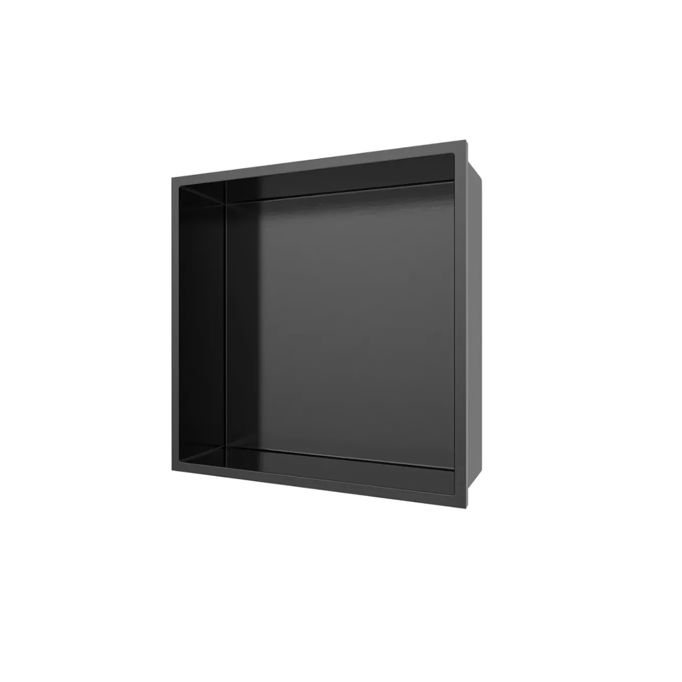 SaniSupreme Inbouwnis badkamer douche Gunmetal Grijs 30,5 x 30,5 x 7 cm