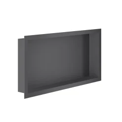 SaniSupreme Inbouwnis badkamer douche RVS Gunmetal Grijs 30x60x7cm