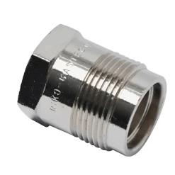 Sanivesk draad gas Recht overgang 1/2"FxM24 chroom