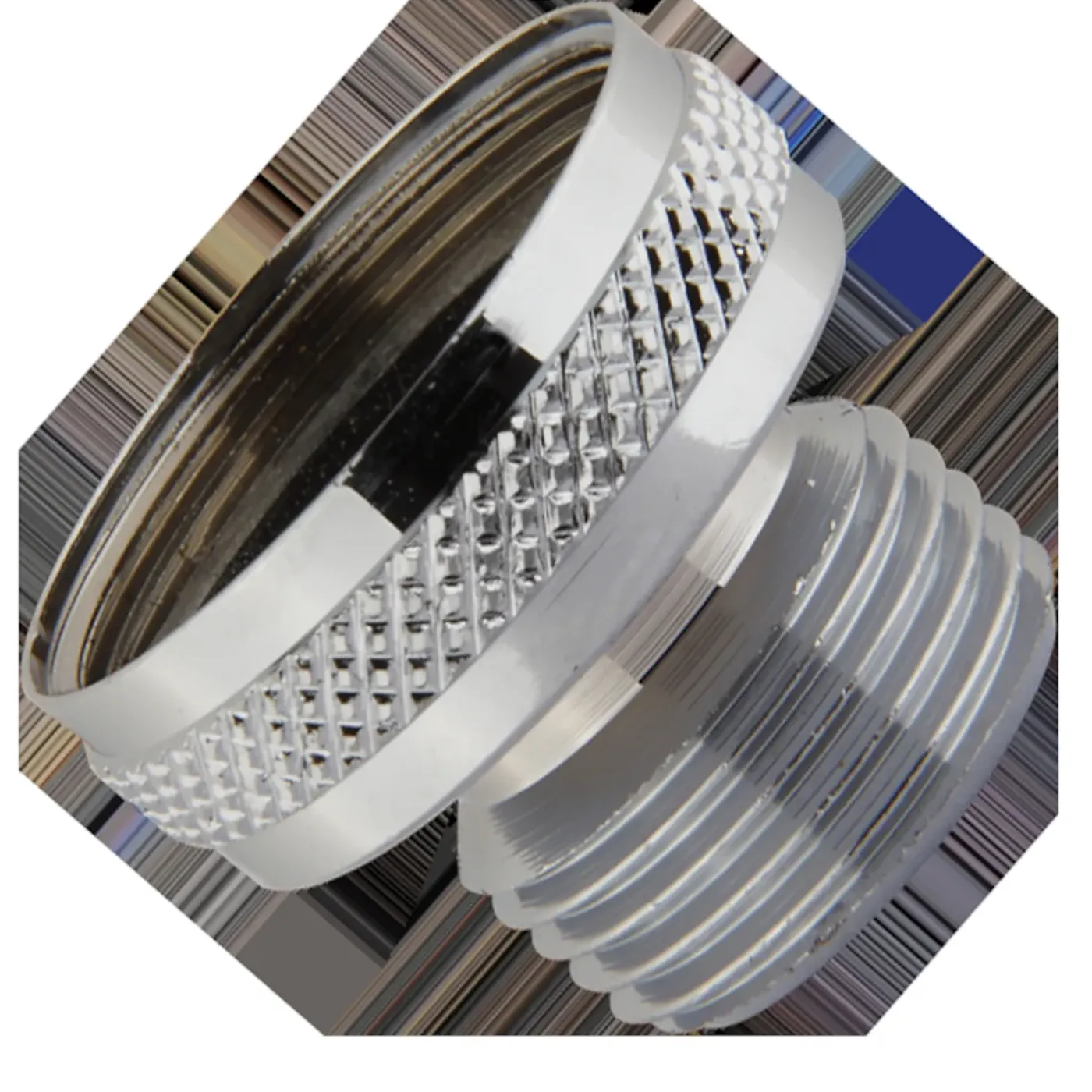 Sanivesk draad Recht overgang voor kranen M22Fx1/2"M chroom