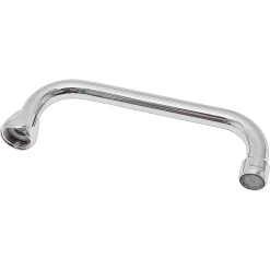 Sanivesk draaibare bovenuitloop U-vorm 200mm chroom