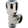 Sanivesk hoekstopkraan 1/2" buitendraadx3/4" buitendraad chroom
