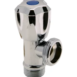 Sanivesk hoekstopkraan 1/2" buitendraadx3/4" buitendraad chroom