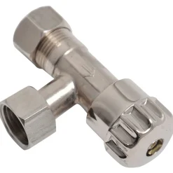 Sanivesk hoekstopkraan 12mm x 3/8" binnendraad chroom