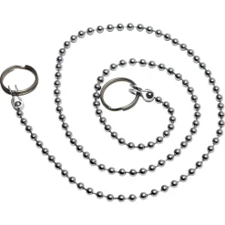 Sanivesk kogelketting + Ringen 50cm chroom 4pp