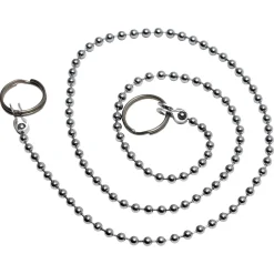 Sanivesk kogelketting + Ringen 50cm chroom 4pp