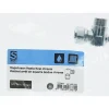 Sanivesk kogelkraan haaks Mini met schroef bediening chroom 12mm x3/8" (knelxbuitendraad)