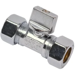 Sanivesk kogelkraan mini recht 15x15mm chroom