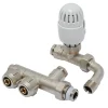 Sanivesk meerlagen radiatorkraan haaks (buitendraad x knel) 1/2" x 16x2mm