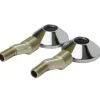 Sanivesk S-koppeling set + rozet 3/4"Mx3/8"M chroom