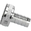 Sanivesk slangkoppeling + wartelmoer 1/2"x3/4"F chroom 4pp