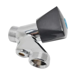 Sanivesk wasmachinekraan 1/2"M Kn. Zwarte knop