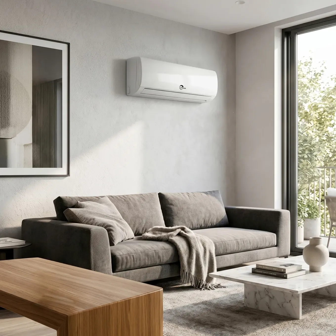 Sannover Split Airco Wandmodel Ombouwbaar (koelen/verwarmen) 5,1 Kw / 18000 Btu Osmozra