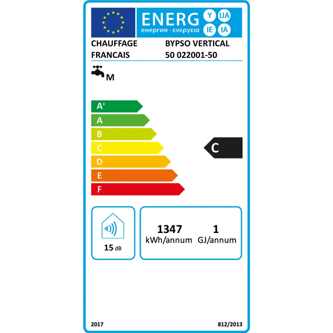 Sannover Verticaal Elektrische Boiler Bypso 50l