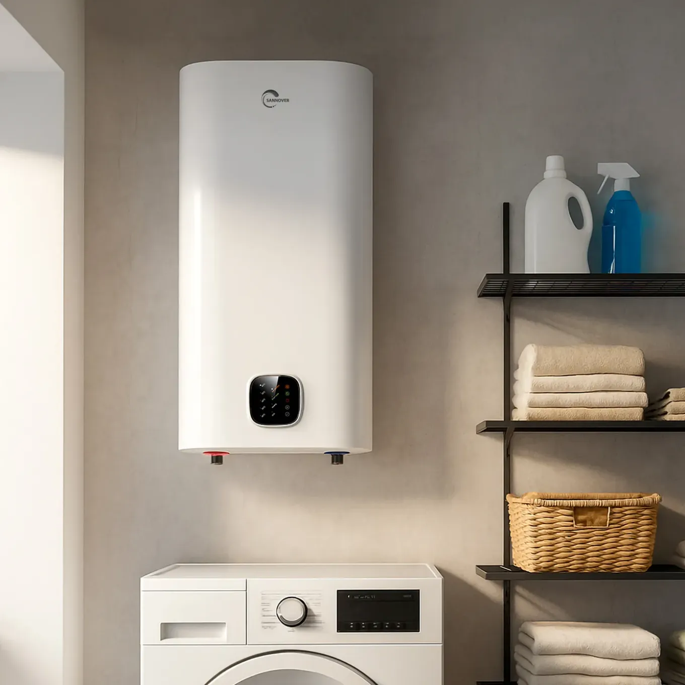 Sannover Vlakke Wand Elektrische Boiler Kimoro 80 Liter