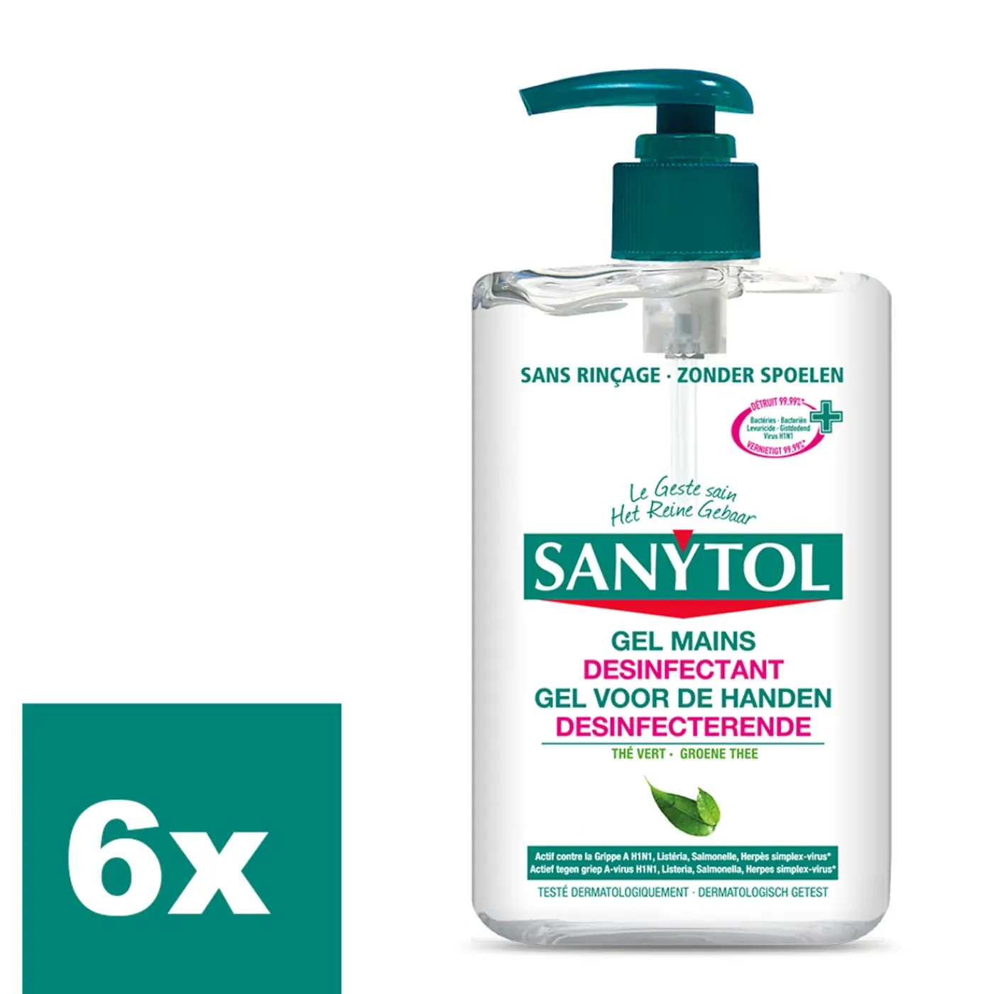 Sanytol Desinfecterende Handgel - 250ml - 6 Stuks