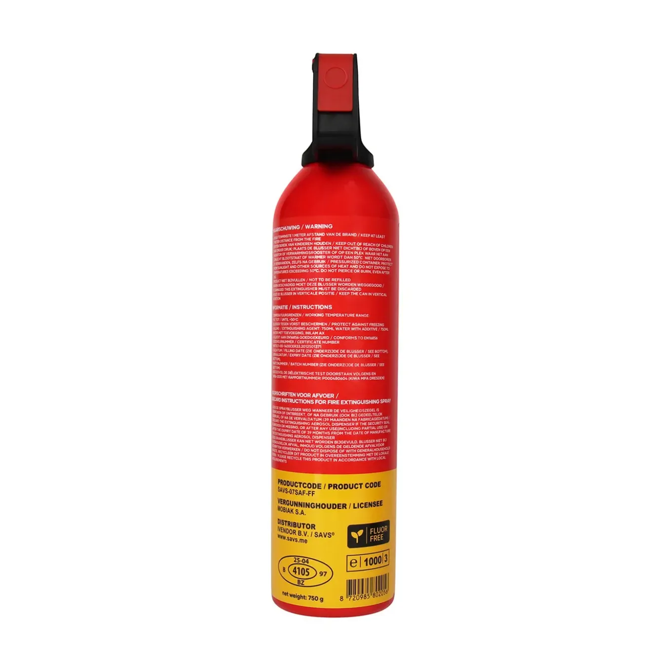 Savs Sprayblusser 750ml Af Met Ophangbeugel - Onderhoudsvrij