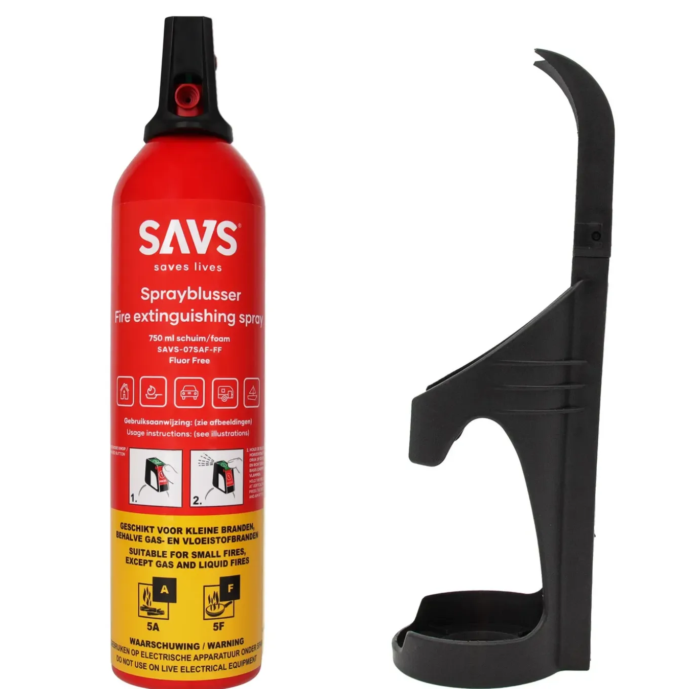 Savs Sprayblusser 750ml Af Met Ophangbeugel - Onderhoudsvrij