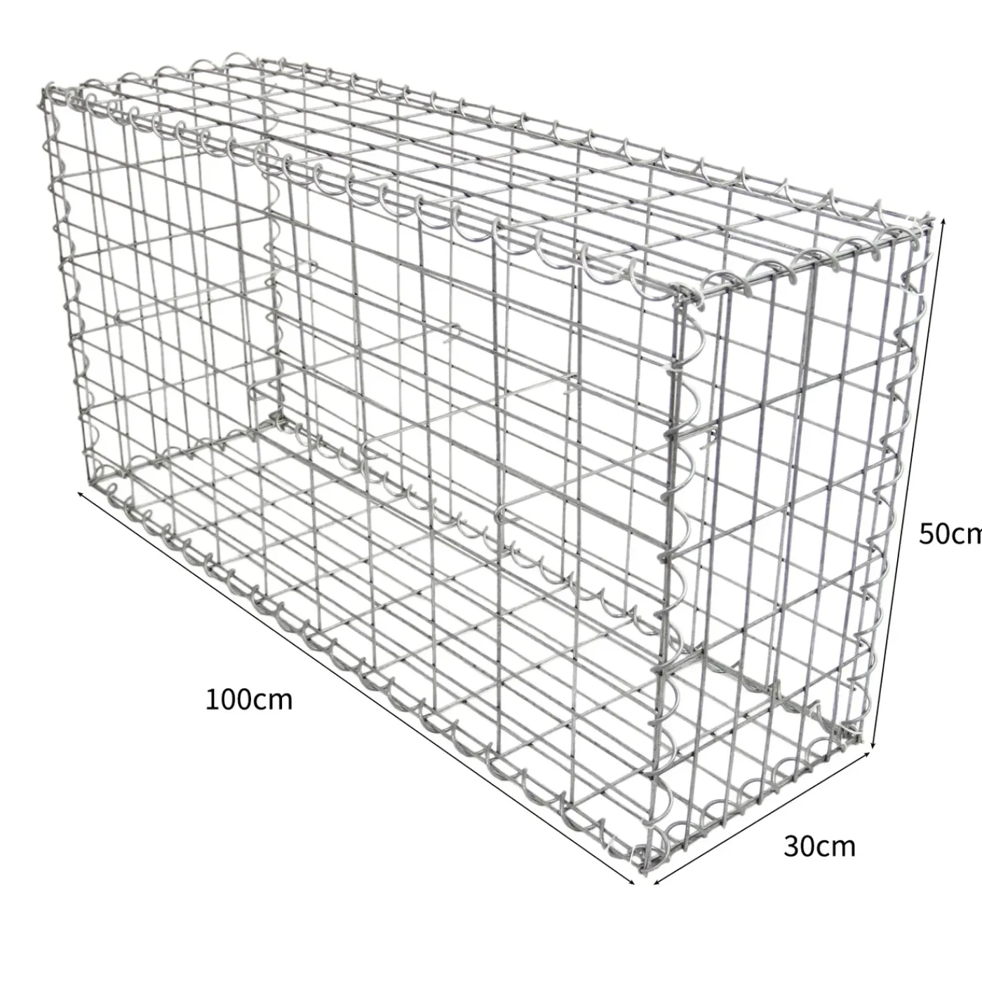 Monster Shop Schanskorf muur - Set: 6 - Gabion - 100x30x50 cm per unit