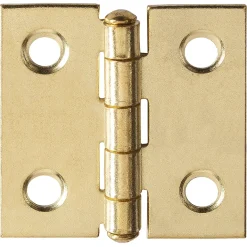 Scharnier - messingstaal - 25x25 mm - 4 stuks
