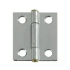 Scharnier met koperen pen - verzinkt staal - 22x25 mm - 4 stuks