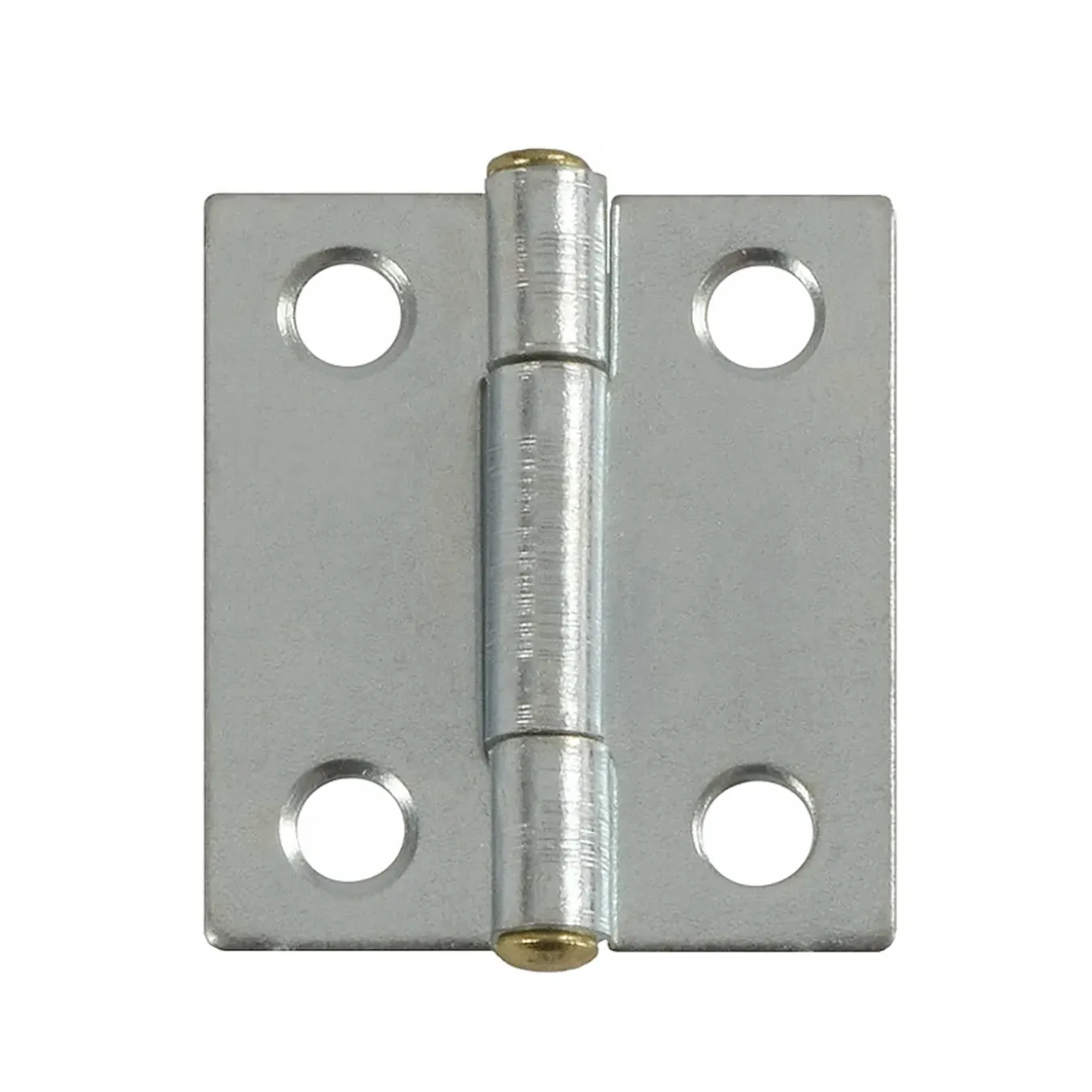 Scharnier met koperen pen - verzinkt staal - 22x25 mm - 4 stuks
