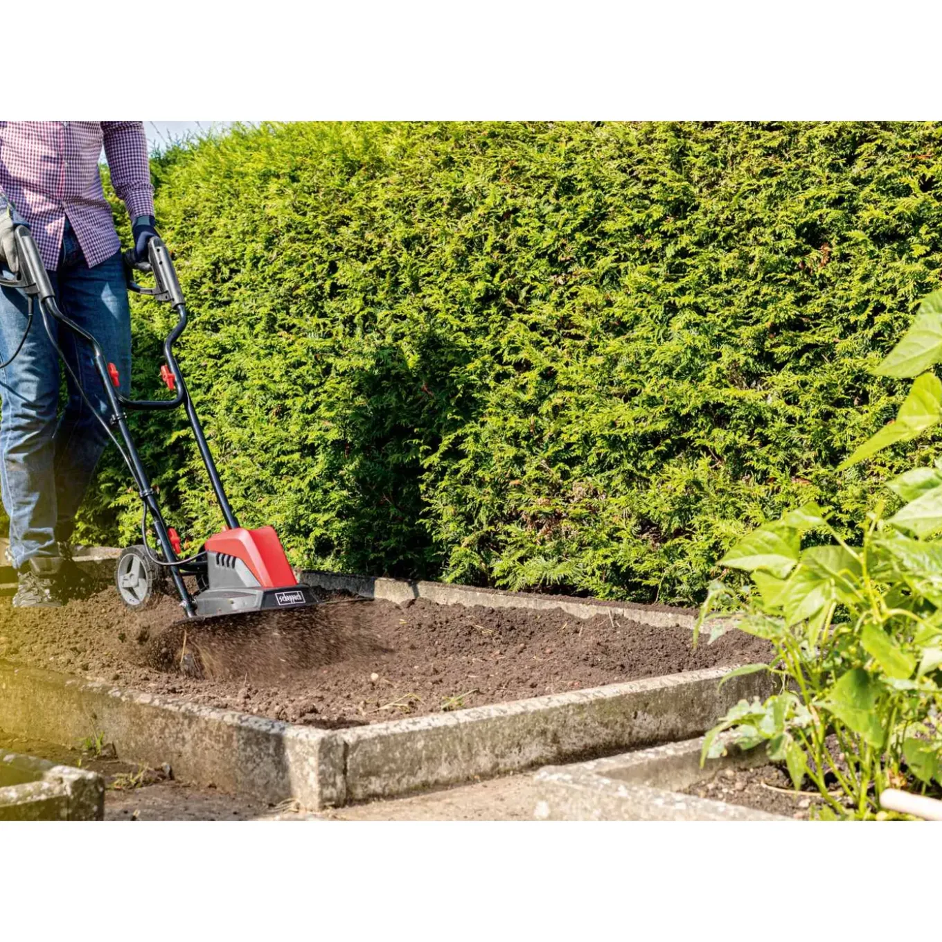 Scheppach Elektrische Tuinfrees MTE460 - 1500W - 450mm werkbreedte en 22cm werkdiepte