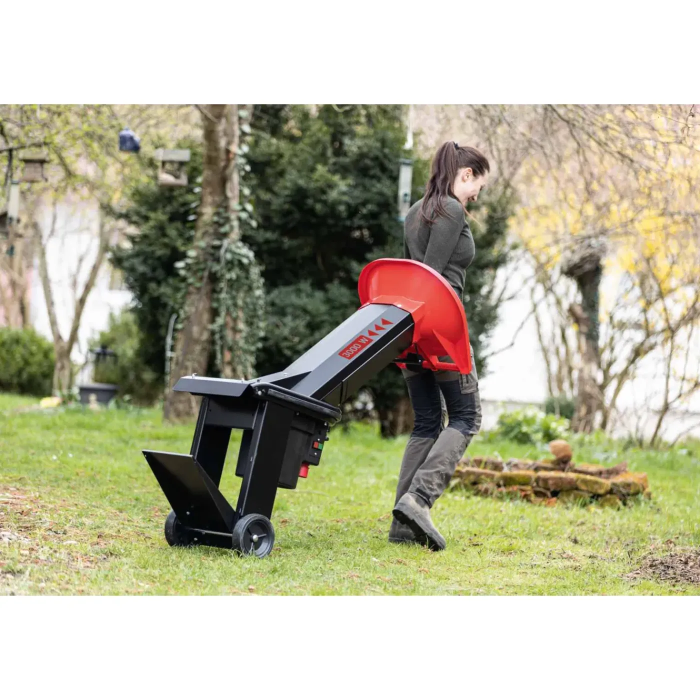 Scheppach Hakselaar BioStar 3000 - Versnipperaar 3500W - Geschikt voor takken tot Ø45mm - 400V