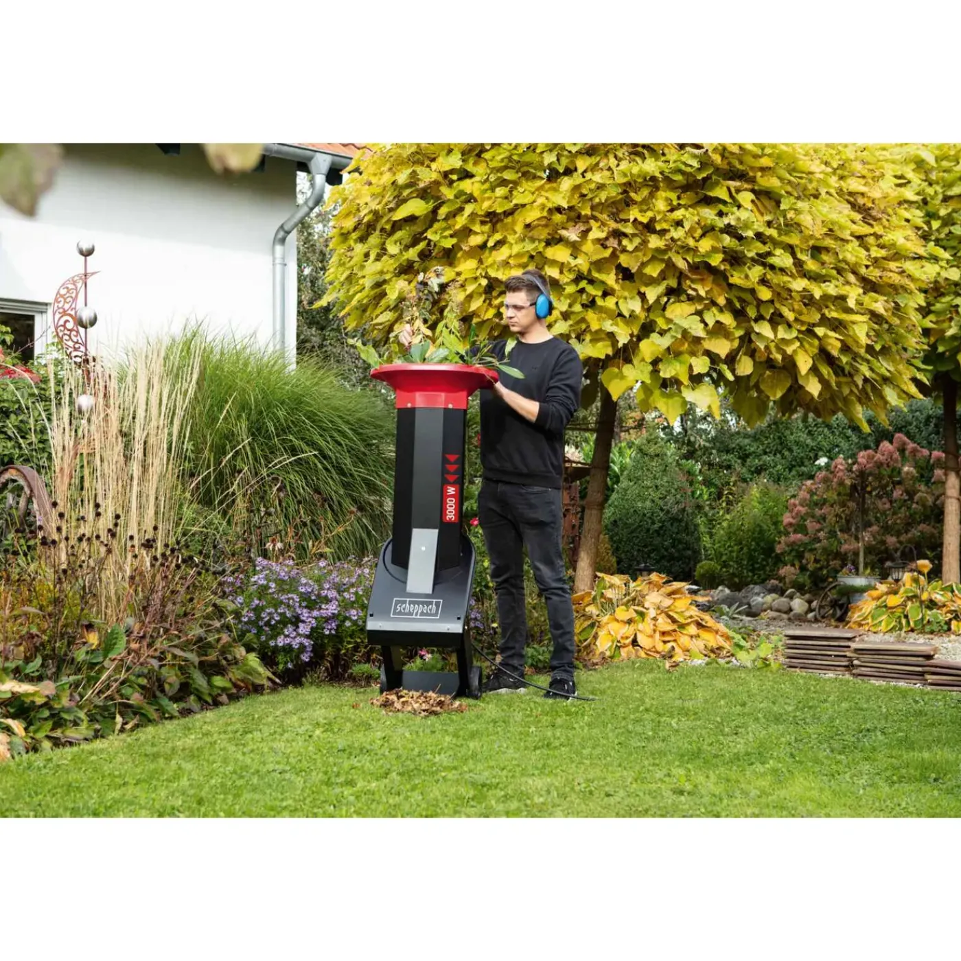 Scheppach Hakselaar BioStar 3000 - Versnipperaar 3500W - Geschikt voor takken tot Ø45mm - 400V