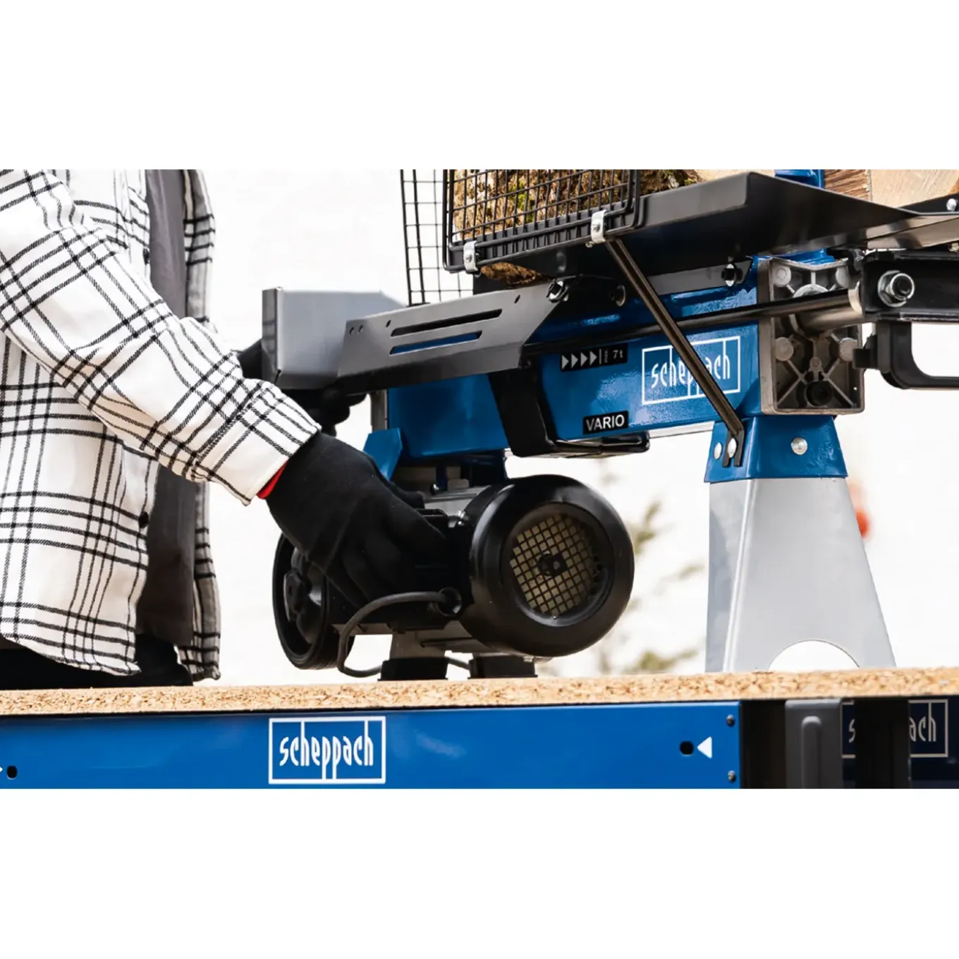 Scheppach Houtklover Hl760ls - 230v - 7 Ton - 2200 W - Hout Ø 50 – 250 mm