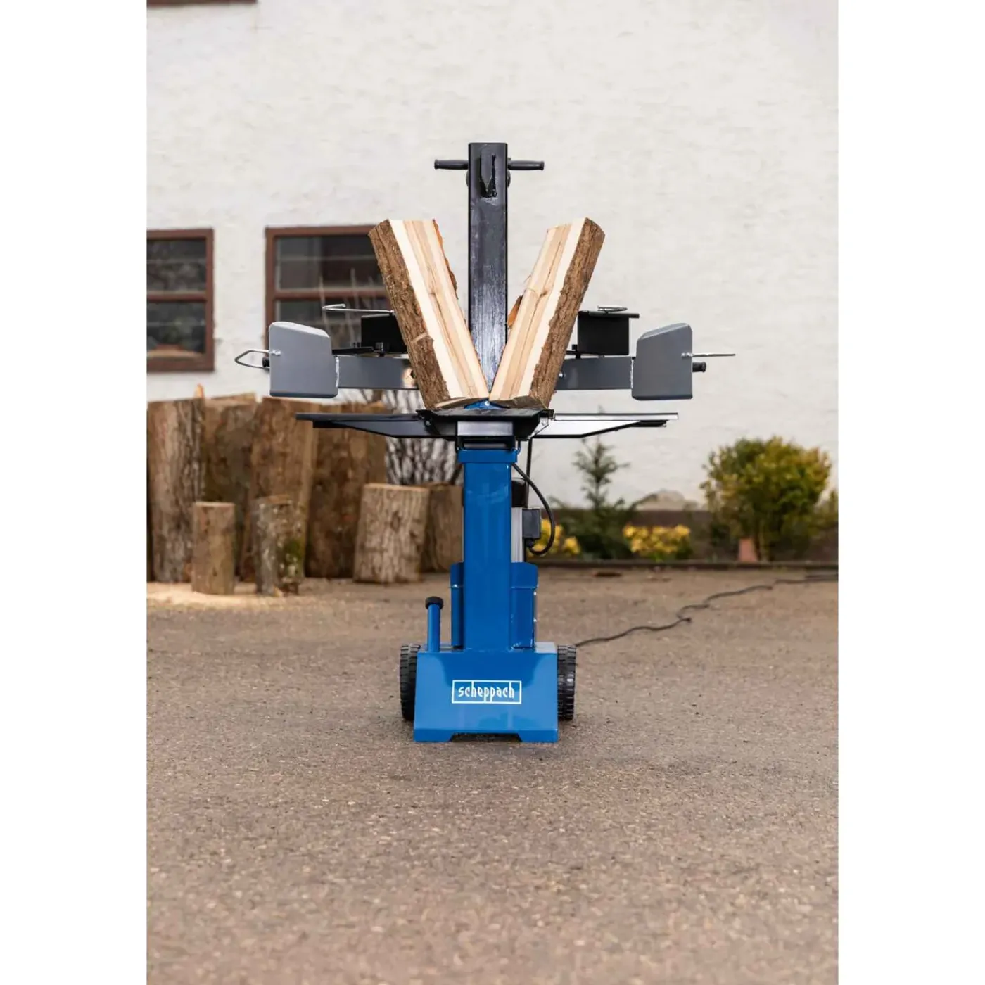 Scheppach Houtklover Hl810 - 230v - 8 Ton - 3000 W - Max. diameter 80 - 300 mm