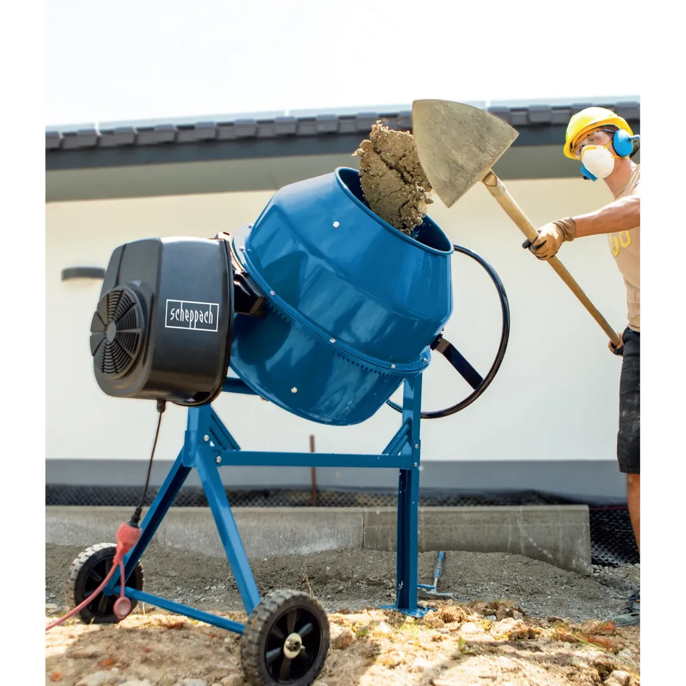 Scheppach 180L Betonmolen MIX180 - 800W - 230V - 29.5rpm