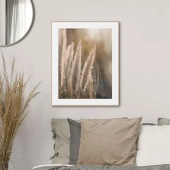 Overig Schilderij Pampas - 40x50 cm - Zand - Hout