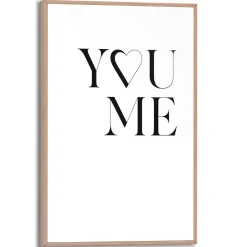 Schilderij Slim Frame - Zwart-Wit - MDF - 20x30cm