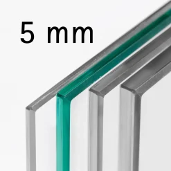 Schulte badwand - 112x140 - 2-delig - 5mm - zwart - helder -antikalk - draaibaar