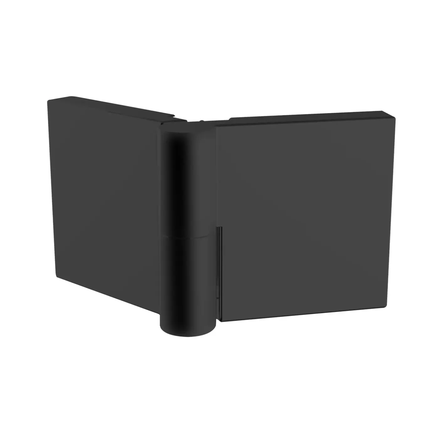 Schulte badwand - 112x140 - 2-delig - 5mm - zwart - helder -antikalk - draaibaar