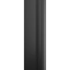 Schulte badwand - 112x140 - 2-delig - 5mm - zwart - helder -antikalk - draaibaar
